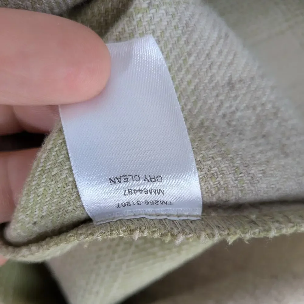 Pendleton Plaid Wool Button Shirt Womens S Green Vintage Top Collar Grunge USA - Picture 9 of 10